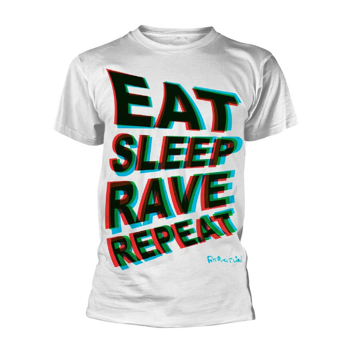 FATBOY SLIM Eat Sleep Rave Repeat MENS White LARGE T-Shirt NEW