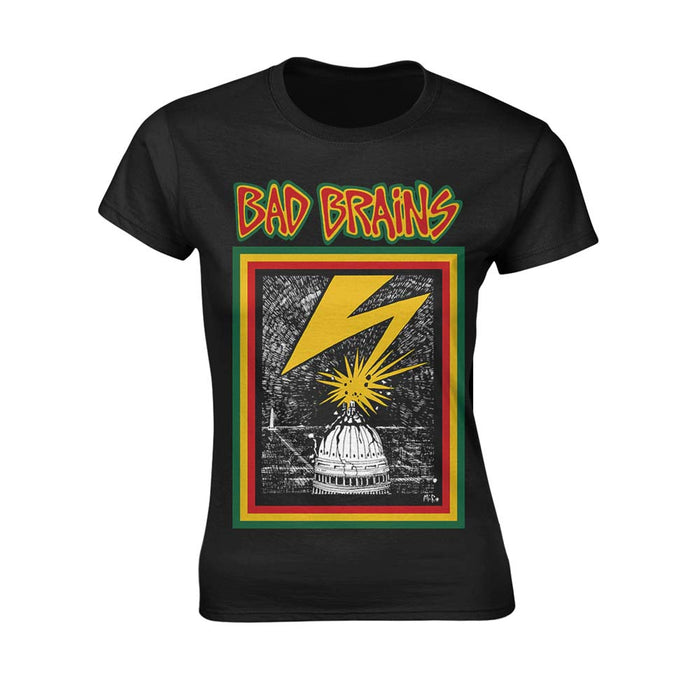 BAD BRAINS Bad Brains WOMENS Black MEDIUM T-Shirt NEW