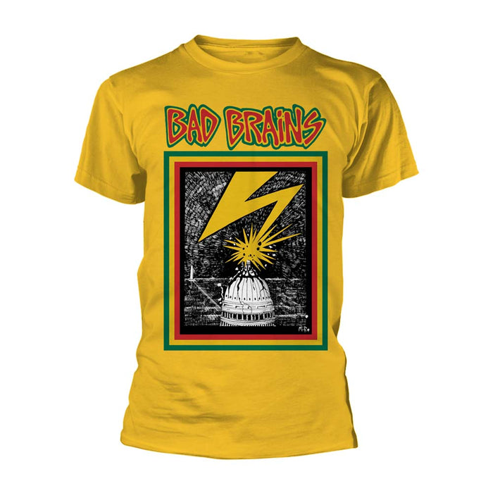 BAD BRAINS Bad Brains MENS Yellow LARGE T-Shirt NEW