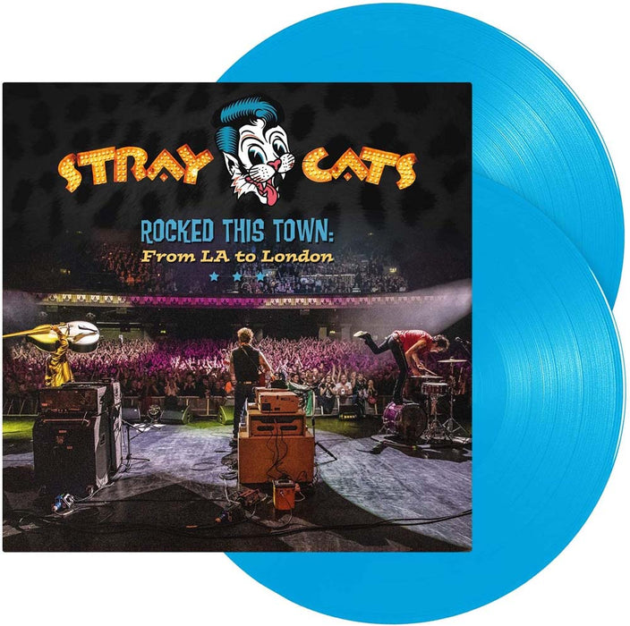 Stray Cats - Rocked This Town From LA to London Vinyl LP Blue Colour 2020