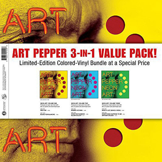 ART PEPPER 3 IN 1 VALUE PACK LP VINYL NEW (US) 33RPM COLOURED