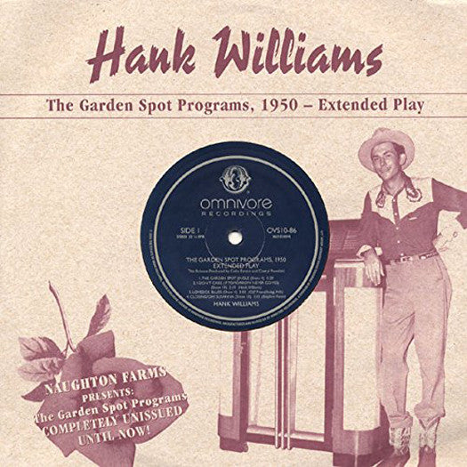 HANK WILLIAMS GARDEN SPOT PROGRAMS 1950 LP VINYL NEW (US) 33RPM