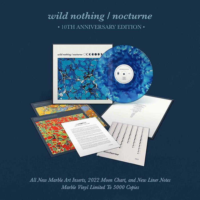 Wild Nothing Nocturne Vinyl LP Blue Marble 10th Anniversary 2022