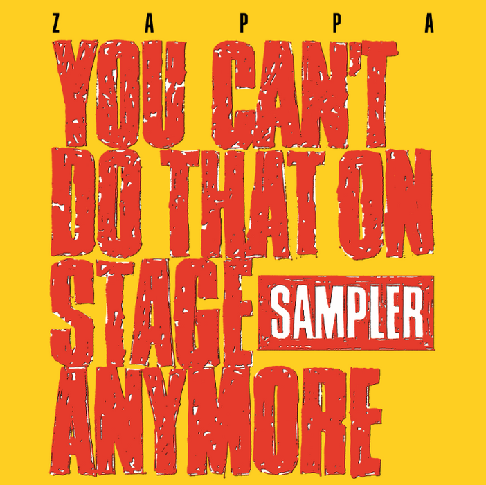 Frank Zappa You Can't Do That On Stage Anymore Vinyl LP 2020