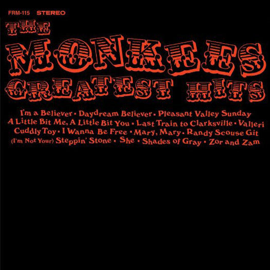 MONKEES GREATEST HITS LP VINYL NEW (US) 33RPM LIMITED EDITION