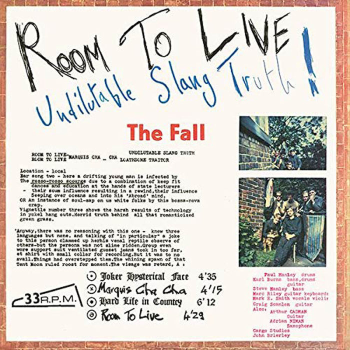 The Fall Room to Live Vinyl LP 2019