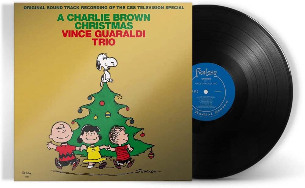 Vince Guaraldi Trio A Charlie Brown Christmas Vinyl LP Gold Foil & Black Colour 2022