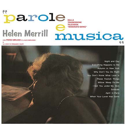HELEN MERRILL Parole E Musica LP Vinyl NEW 2016