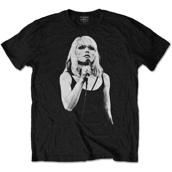Debbie Harry Open Mic Black Large Unisex T-Shirt