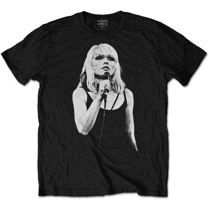 Debbie Harry Open Mic Black X-Large Unisex T-Shirt