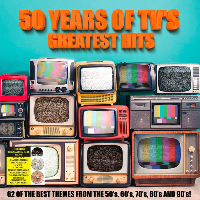 50 Years of TV's Greatest Hits Vinyl LP Splatter Colour RSD June 2022