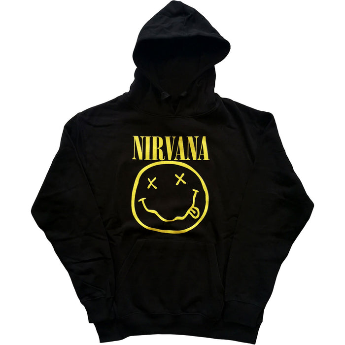 Nirvana Smile Black X-Large Unisex Hoodie