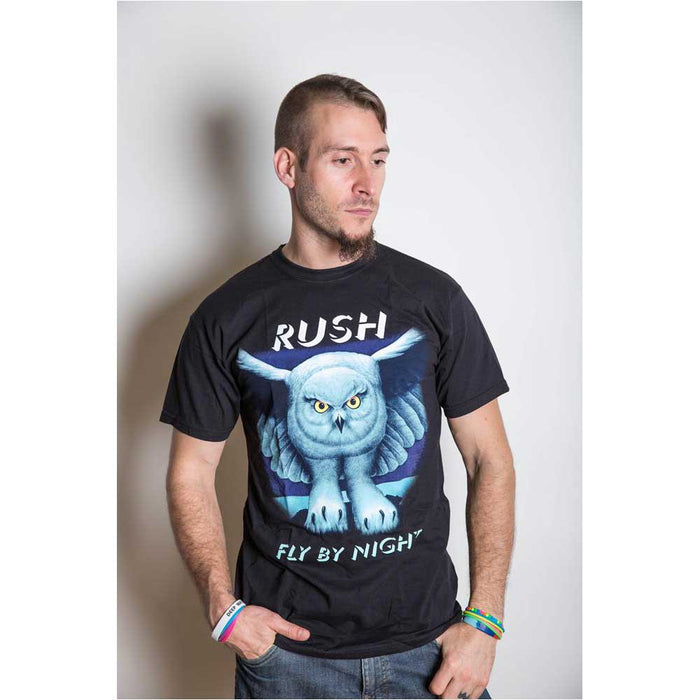 Rush Fly By Night Black Medium Unisex T-Shirt
