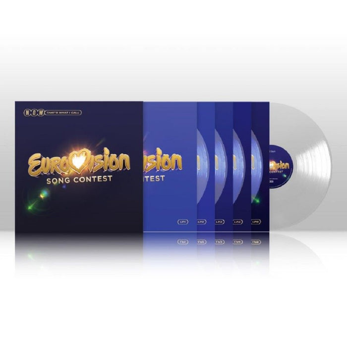 NOW That's What I Call Eurovision Song Contest Vinyl LP Boxset Clear Transparent Colour 2023