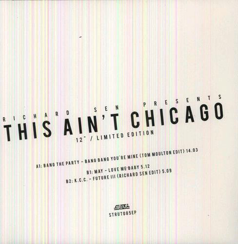 THIS AIN'T CHICAGO RICHARD SEN EDITS EP 12" VINYL DISCO NU-DISCO MUSIC NEW