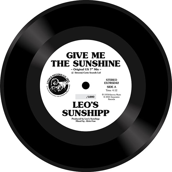 Leo's Sunshipp Give Me The Sunshine Vinyl 7" Single RSD 2021