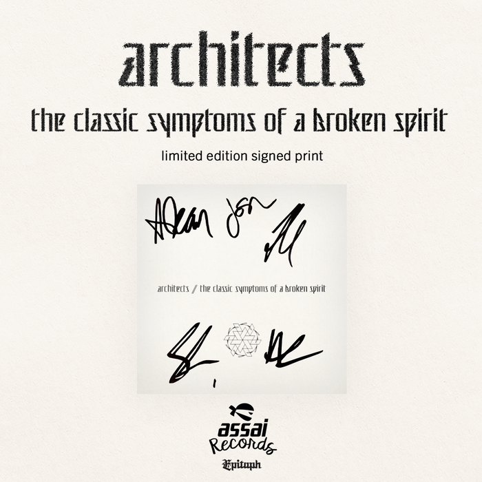 Architects The Classic Symptoms Of A Broken Spirit Vinyl LP Signed Indies Eco Mix Colour 2022