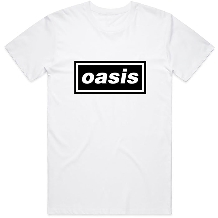 Oasis Decca Logo White Large Unisex T-Shirt