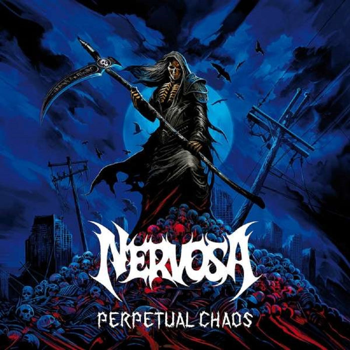 Nervosa - Perpetual Chaos Vinyl LP Blue Colour 2021