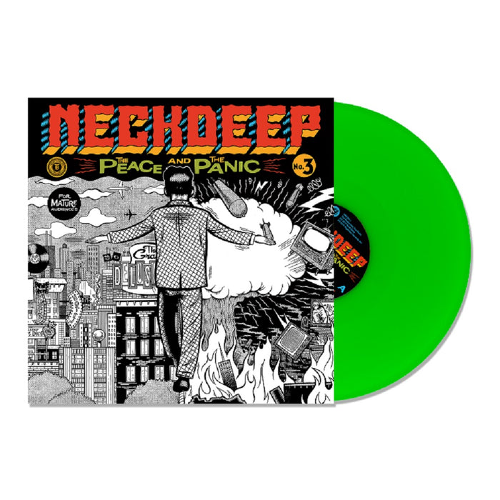 Neck Deep The Peace and the Panic Vinyl LP Neon Green Colour 2023