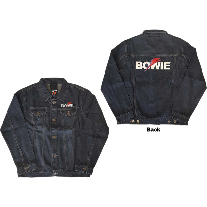 David Bowie Medium Unisex Blue Denim Jacket