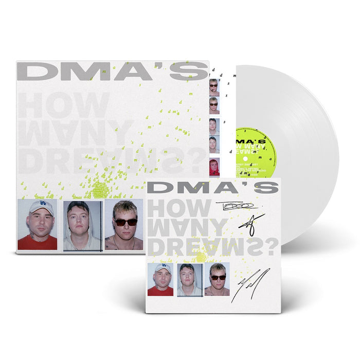 DMA'S How Many Dreams Vinyl LP White Colour & Signed Slick Card 2023