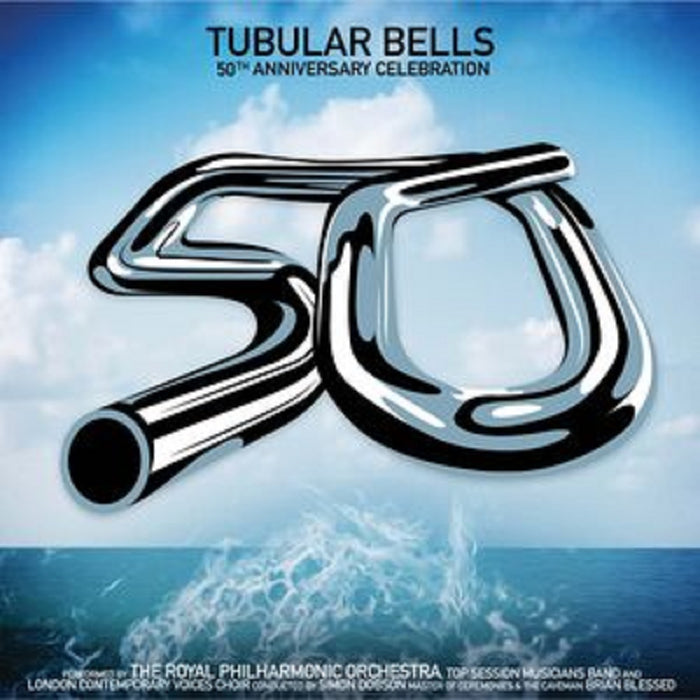 The Royal Philharmonic Orchestra Tubular Bells Vinyl LP 50th Anniversary Blue & White Splatter Colour 2022