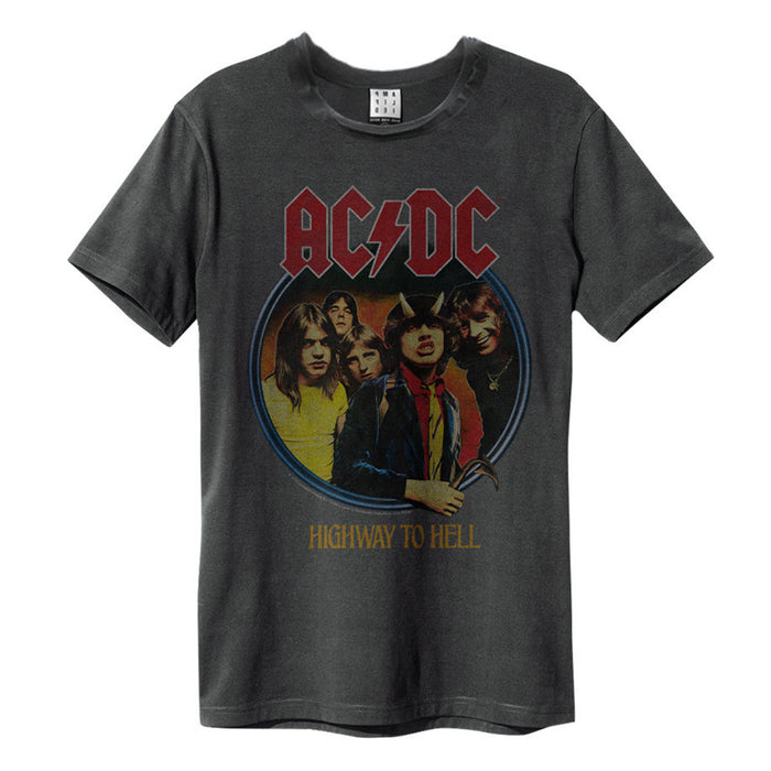 AC/DC Highway To Hell Amplified Vintage Charcoal XL Unisex T-Shirt