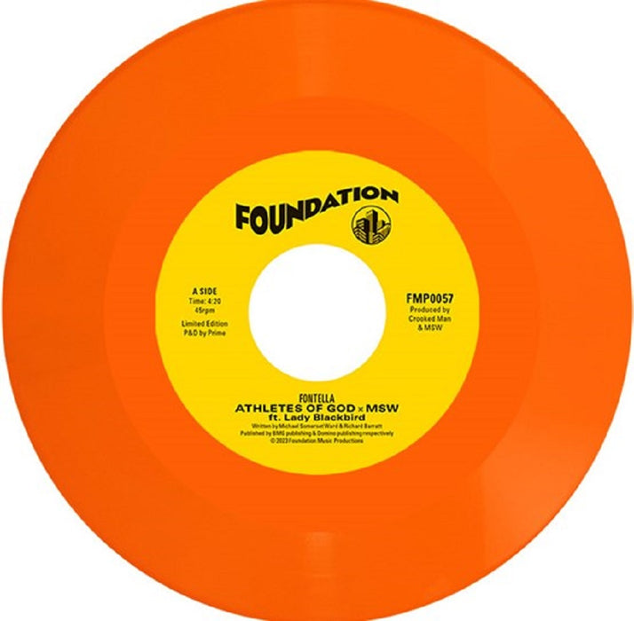 Athletes Of God, MSW, Lady Blackbird Fontella / Don't Wanna Be Normal 7" Vinyl Orange Crush RSD 2023