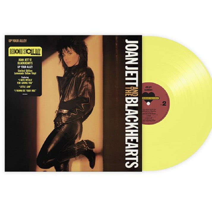 Joan Jett & The Blackhearts Up Your Alley Vinyl LP Lemonade Colour RSD 2023