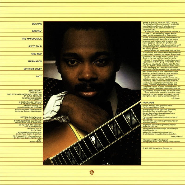 George Benson Breezin' Vinyl LP 2016