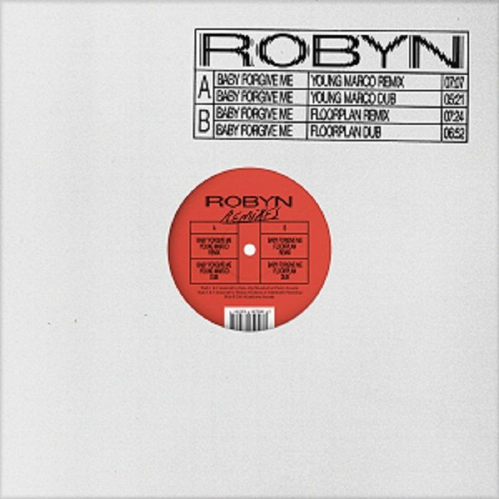 Robyn Baby Forgive Me (Remixes) 12" Single LOVE RECORD STORES 2020