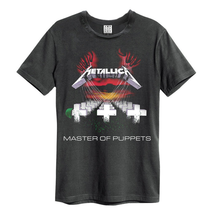Metallica Master Of Puppets Amplified Charcoal Small Unisex T-Shirt