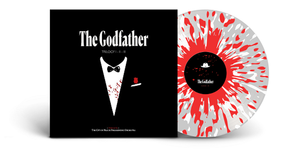 The City Of Prague Philharmonic Orchestra The Godfather Trilogy Vinyl LP Splatter Red & White Colour 2022