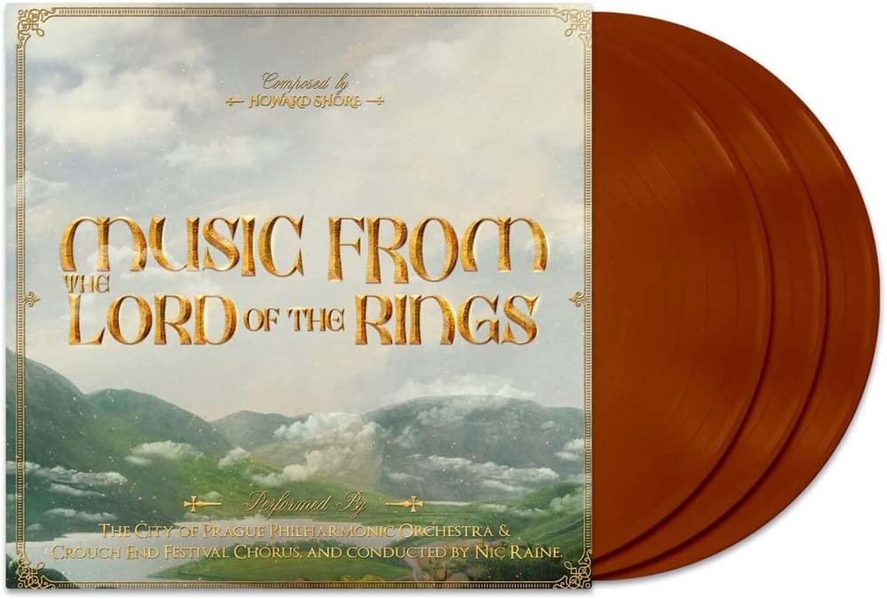 The City Of Prague Philharmonic Orchestra The Lord Of The Rings Trilogy Vinyl LP Brown Colour 2023