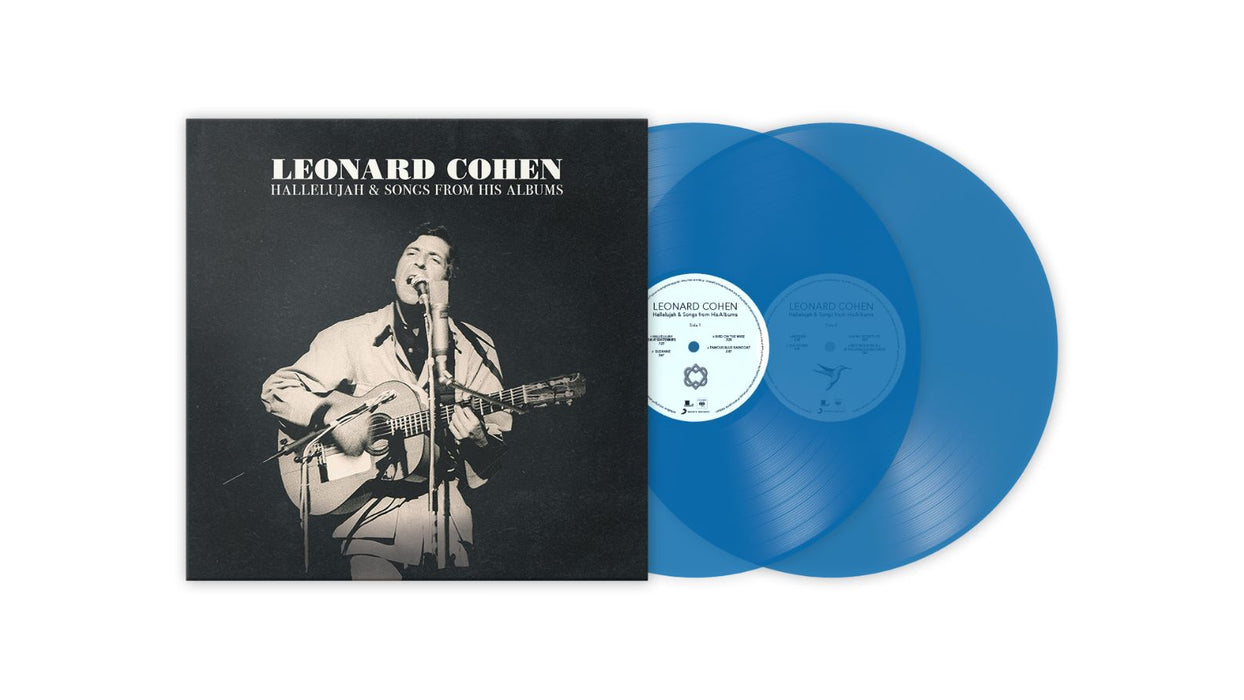 Leonard Cohen Hallelujah & Songs From His Albums Vinyl LP Indies Clear Blue Colour 2022