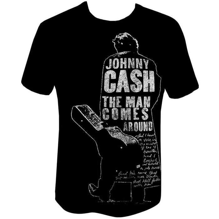 Johnny Cash Man Comes Around Black X-Large Unisex T-Shirt