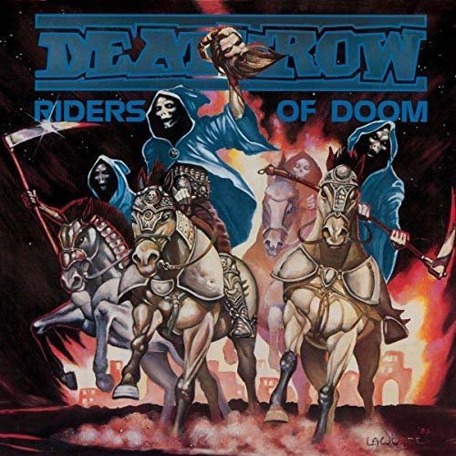 DEATHROW Riders of Doom LP Blue Vinyl NEW 2018