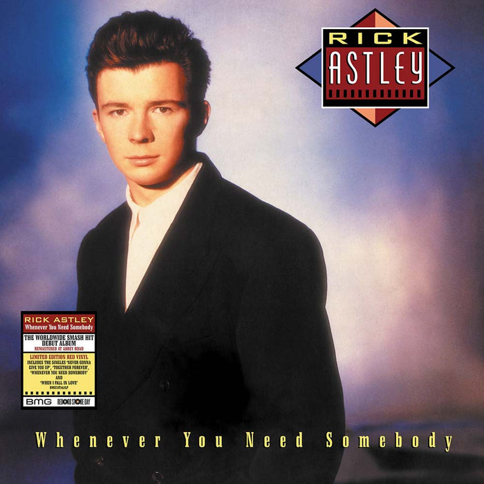 Rick Astley Whenever You Need Somebody Vinyl LP Red Colour RSD 2022