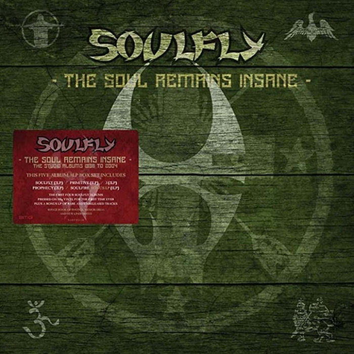 Soulfly The Soul Remains Insane: The Studio Albums 1998 To 2004 Vinyl LP Boxset 2022