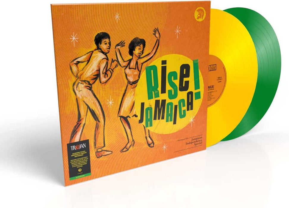 Rise Jamaica: Jamaican Independence Special Vinyl LP Green & Yellow Split Colour 2022