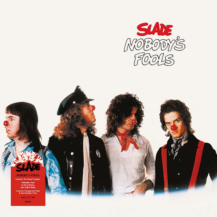 Slade Nobody's Fools Vinyl LP Red & White Splatter Colour 2023