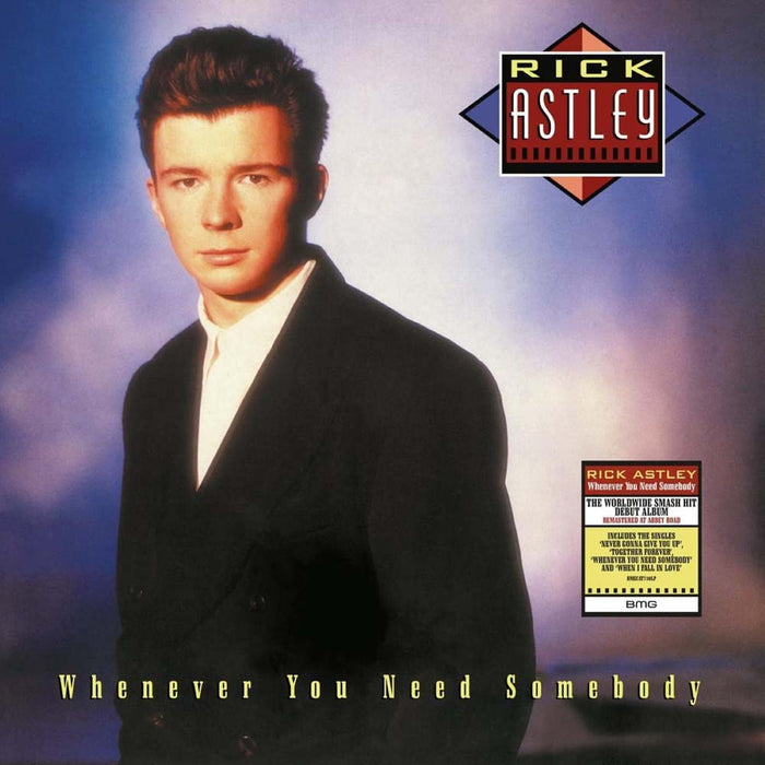 Rick Astley Whenever You Need Somebody Vinyl LP Remastered 2022