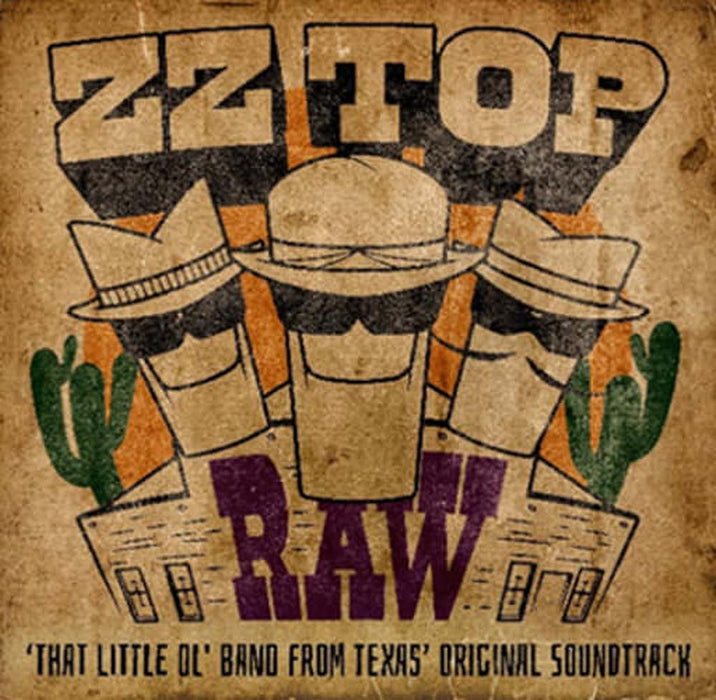 ZZ Top RAW: 'That Little Ol' Band from Texas' Original Soundtrack Vinyl LP Indies Tangerine Colour 2022