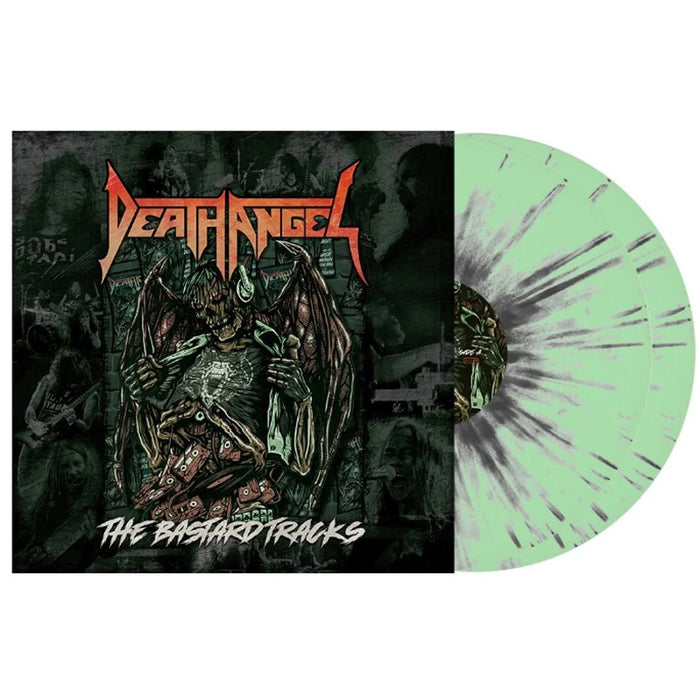 Death Angel The Bastard Tracks Vinyl LP Springtime Green W/ Dark Grey Splatter 2022