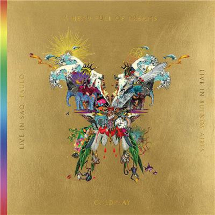 Coldplay Live In Buenos Aires/ São Paulo Head Full Of Dreams Gold Vinyl LP & DVD 2018