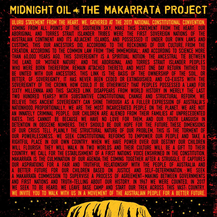 Midnight Oil The Makarrata Project Vinyl LP Yellow Colour 2020