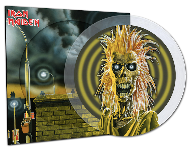 Iron Maiden Iron Maiden (Self Titled Debut) Vinyl LP 40th ANN LIMITED ED CRYSTAL CLEAR PICTURE DISC 2020