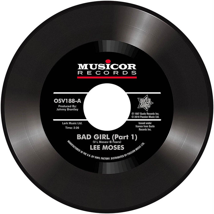 Lee Moses Bad Girl 7" Vinyl Single New 2019