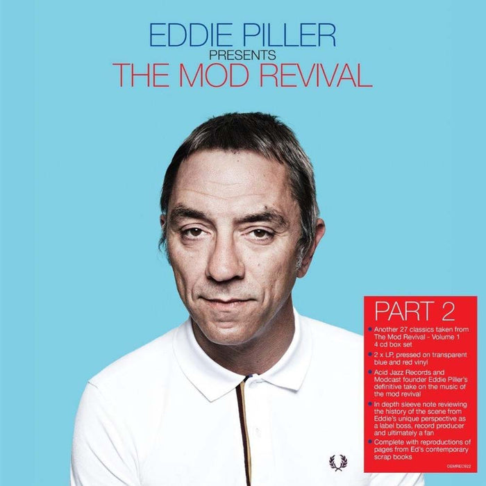 Eddie Piller Presents More Of The Mod Revival Part 2 Vinyl LP Red & Blue Colour 2021